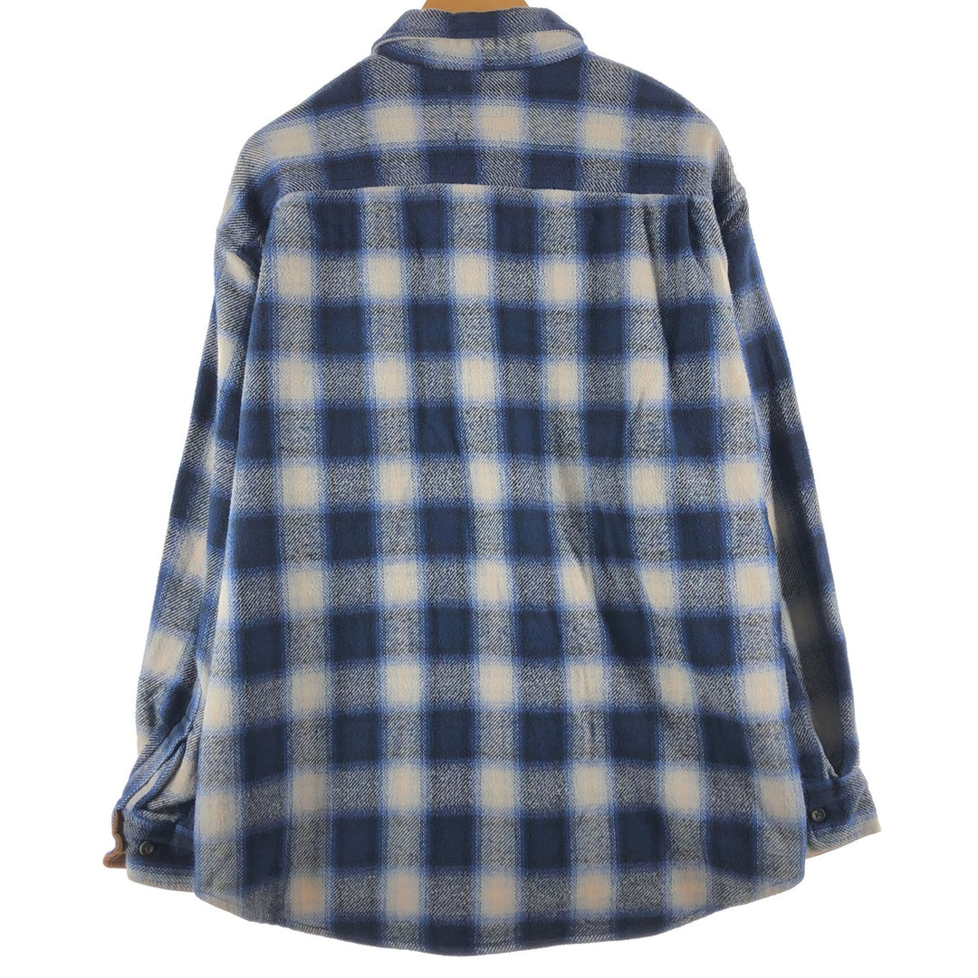 90s~00'S St. John's Bay Long Sleeve Heavy Flannel Check Shirt Men's XL Vintage /eaa500066