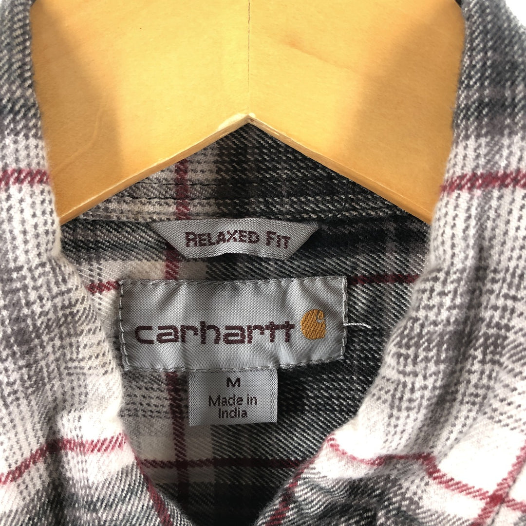 Carhartt Long Sleeve Heavy Flannel Check Shirt Men's M / eaa500070