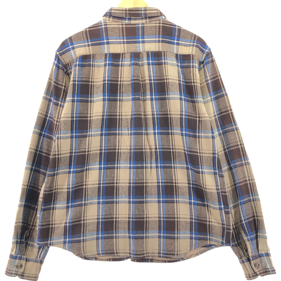 STUSSY Long Sleeve Heavy Flannel Check Shirt Men's XL / eaa500072