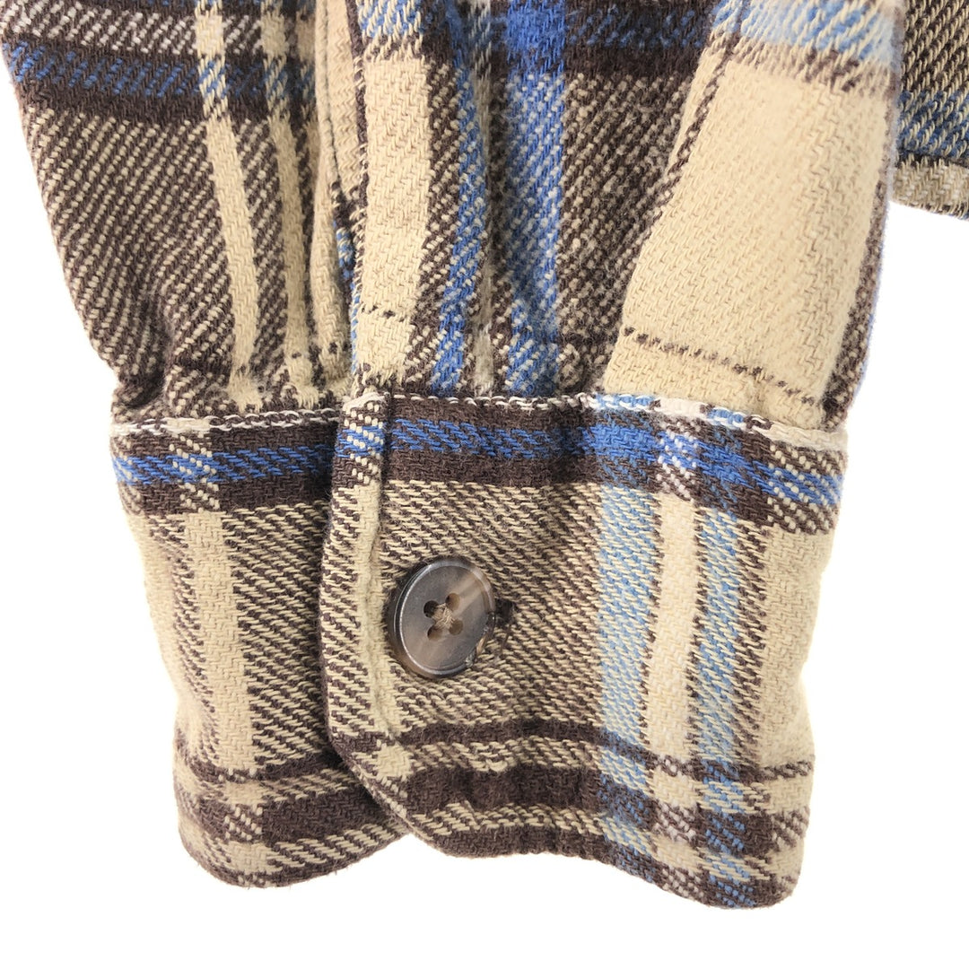 STUSSY Long Sleeve Heavy Flannel Check Shirt Men's XL / eaa500072