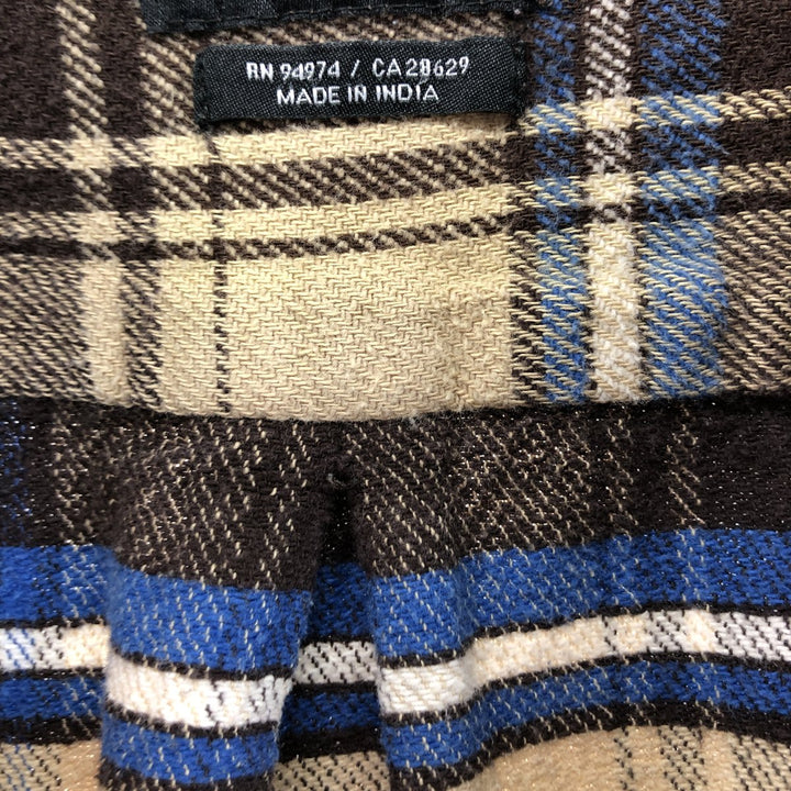 STUSSY Long Sleeve Heavy Flannel Check Shirt Men's XL / eaa500072