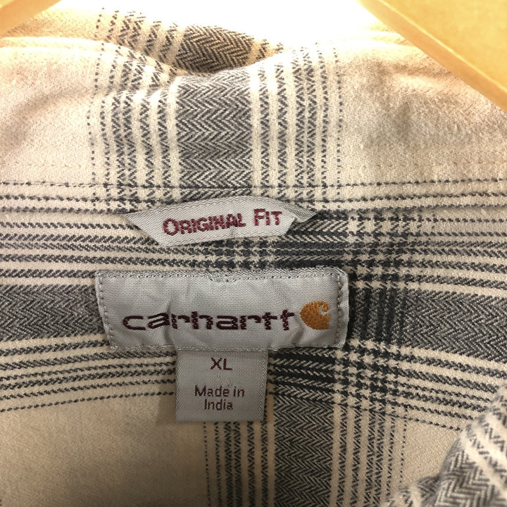 Carhartt Long Sleeve Heavy Flannel Check Shirt Men's XL / eaa500075