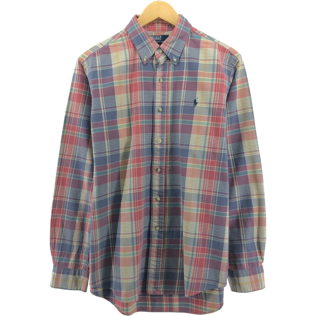 Ralph Lauren POLO by Ralph Lauren CUSTOM FIT long sleeve button down check shirt men's size L / eaa500076