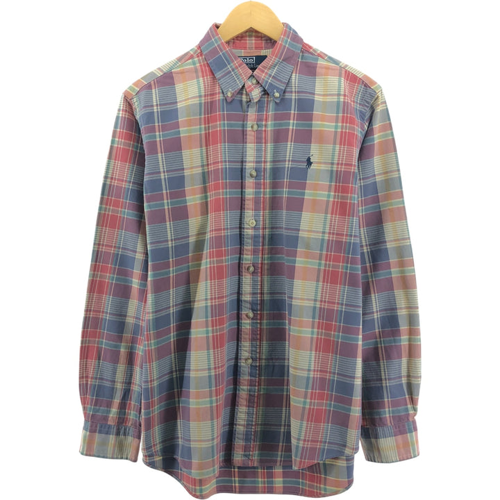 Ralph Lauren POLO by Ralph Lauren CUSTOM FIT long sleeve button down check shirt men's size L / eaa500076