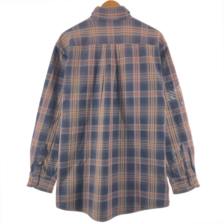 Carhartt Long Sleeve Cotton Check Shirt Men's Size L / eaa500095