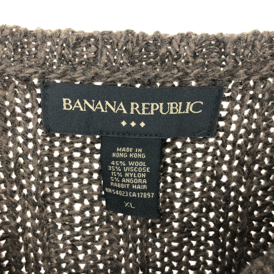 90'S Banana Republic Cable Knit Wool Knit Sweater Men's XL Vintage /eaa500108