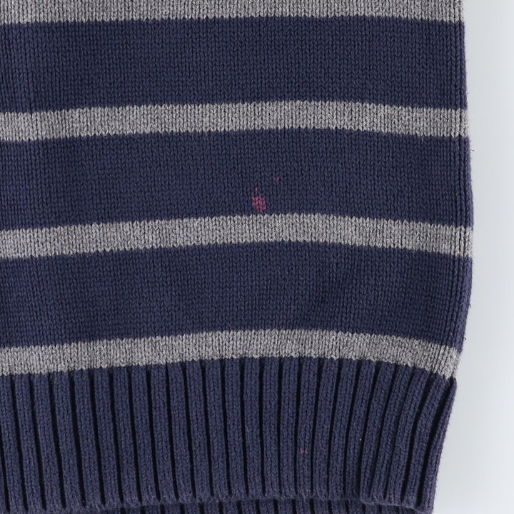 Ralph Lauren POLO by Ralph Lauren Striped Pattern Cotton Knit Full Zip Sweater Women's Size L / eaa500141