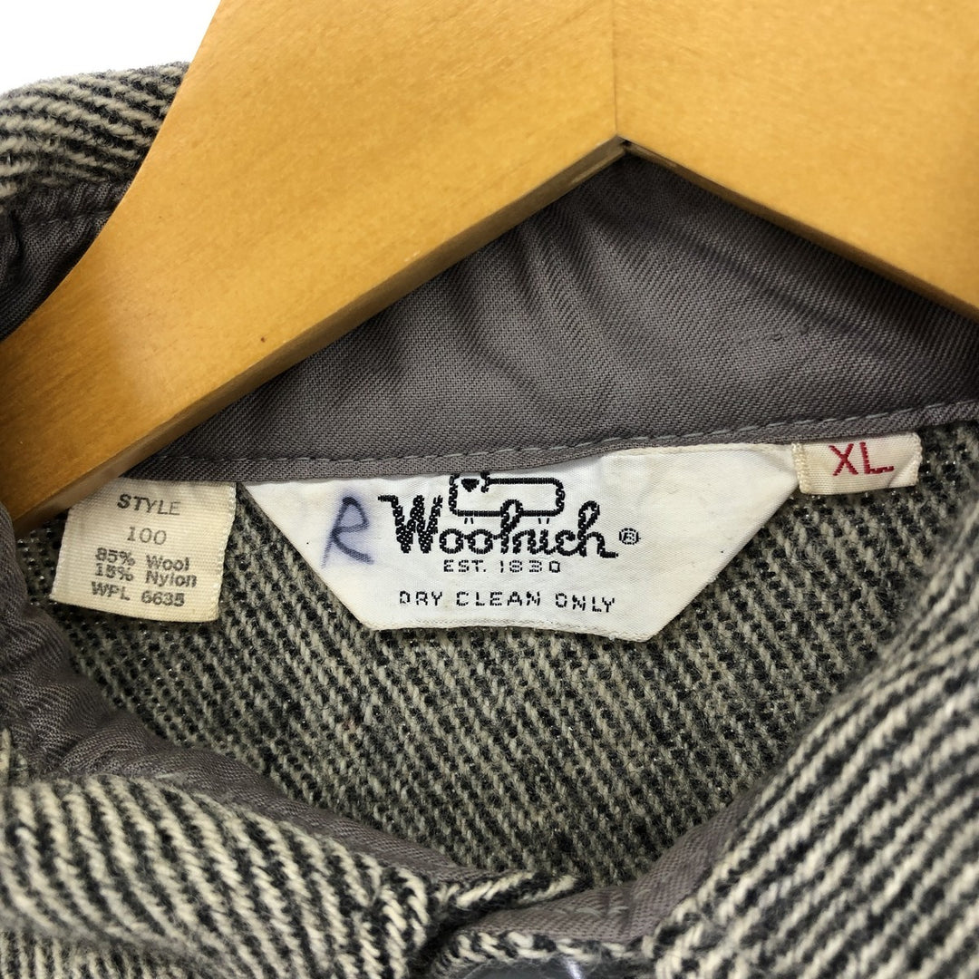 70'S WOOLRICH Wool Box Shirt Men's XL Vintage /eaa500202