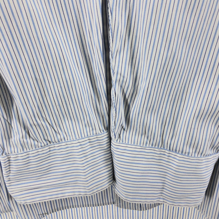 POLO RALPH LAUREN Wide Collar Multi-Stripe Long Sleeve Cotton Striped Shirt Men's XXL / eaa500213