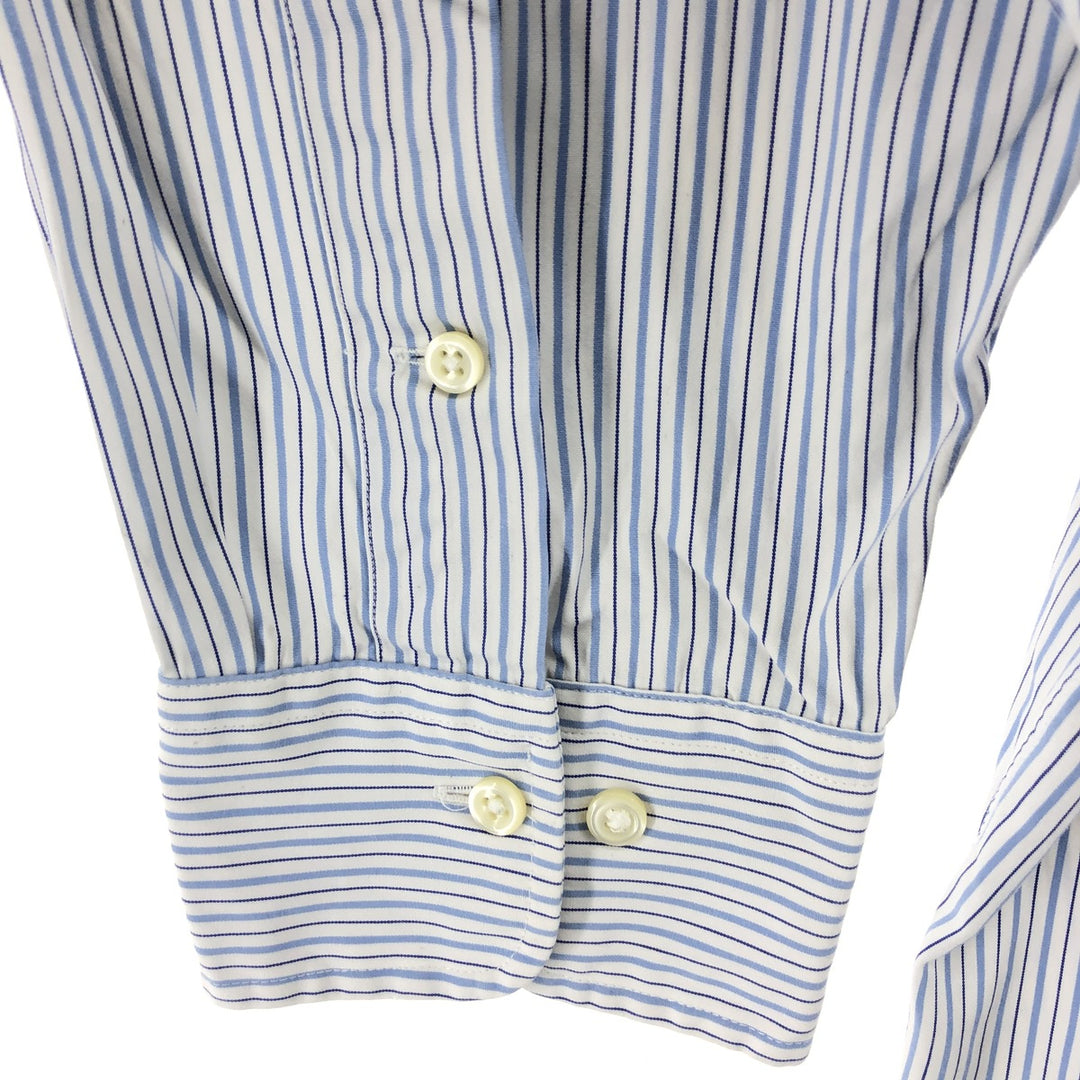 POLO RALPH LAUREN Wide Collar Multi-Stripe Long Sleeve Cotton Striped Shirt Men's XXL / eaa500213