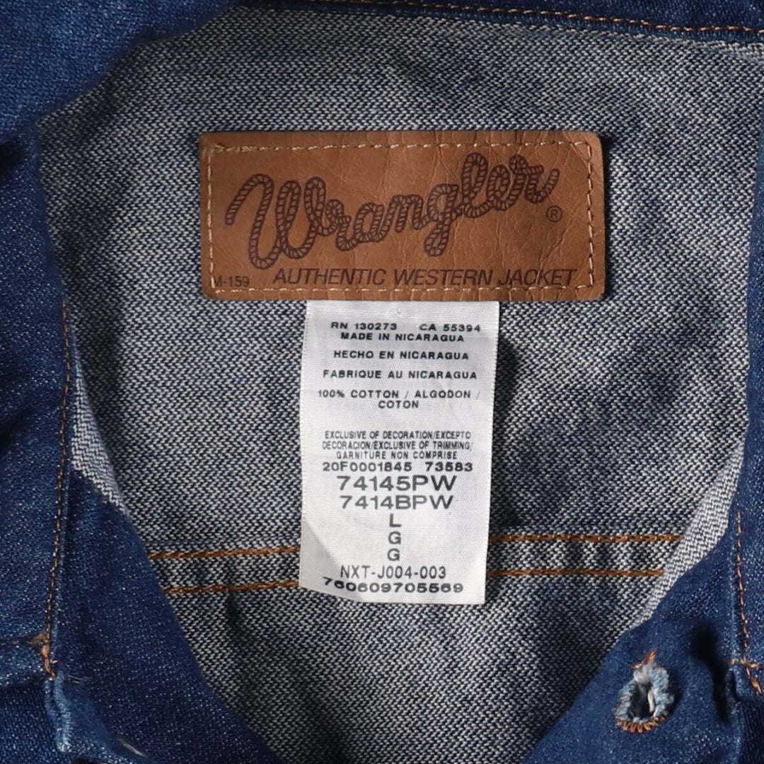 Wrangler Denim Jacket, G-Jean, Men's, Size L / eaa500230