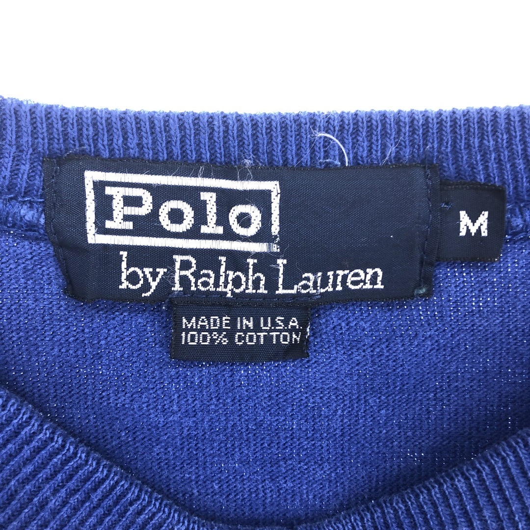 90'S POLO by Ralph Lauren Striped Pattern Long T-shirt Made in USA Men's M size Vintage /eaa500282