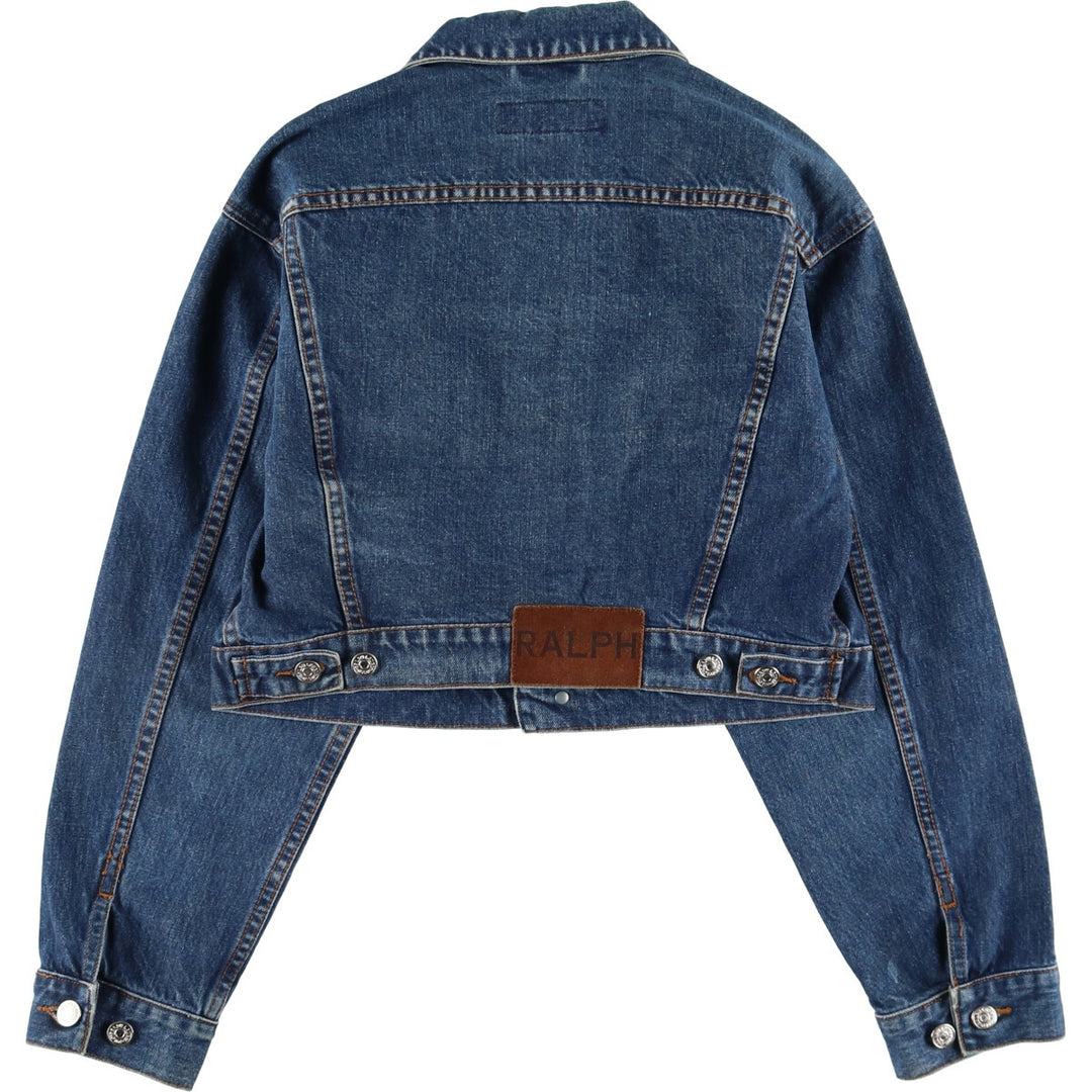 Ralph Lauren cropped denim jacket, denim jacket, women's size M / eaa500299