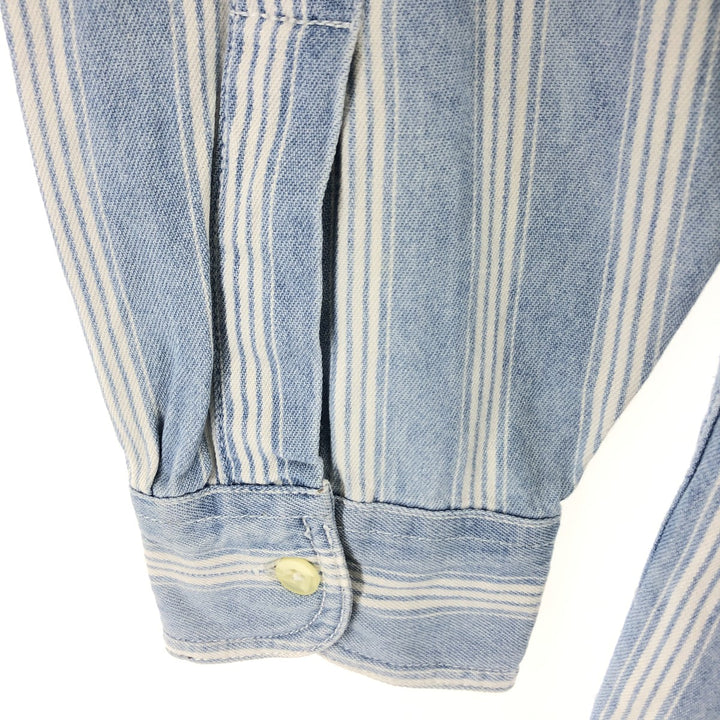 90'S Levi's Multi-stripe Long Sleeve Denim Shirt Men's XL Vintage /eaa500303