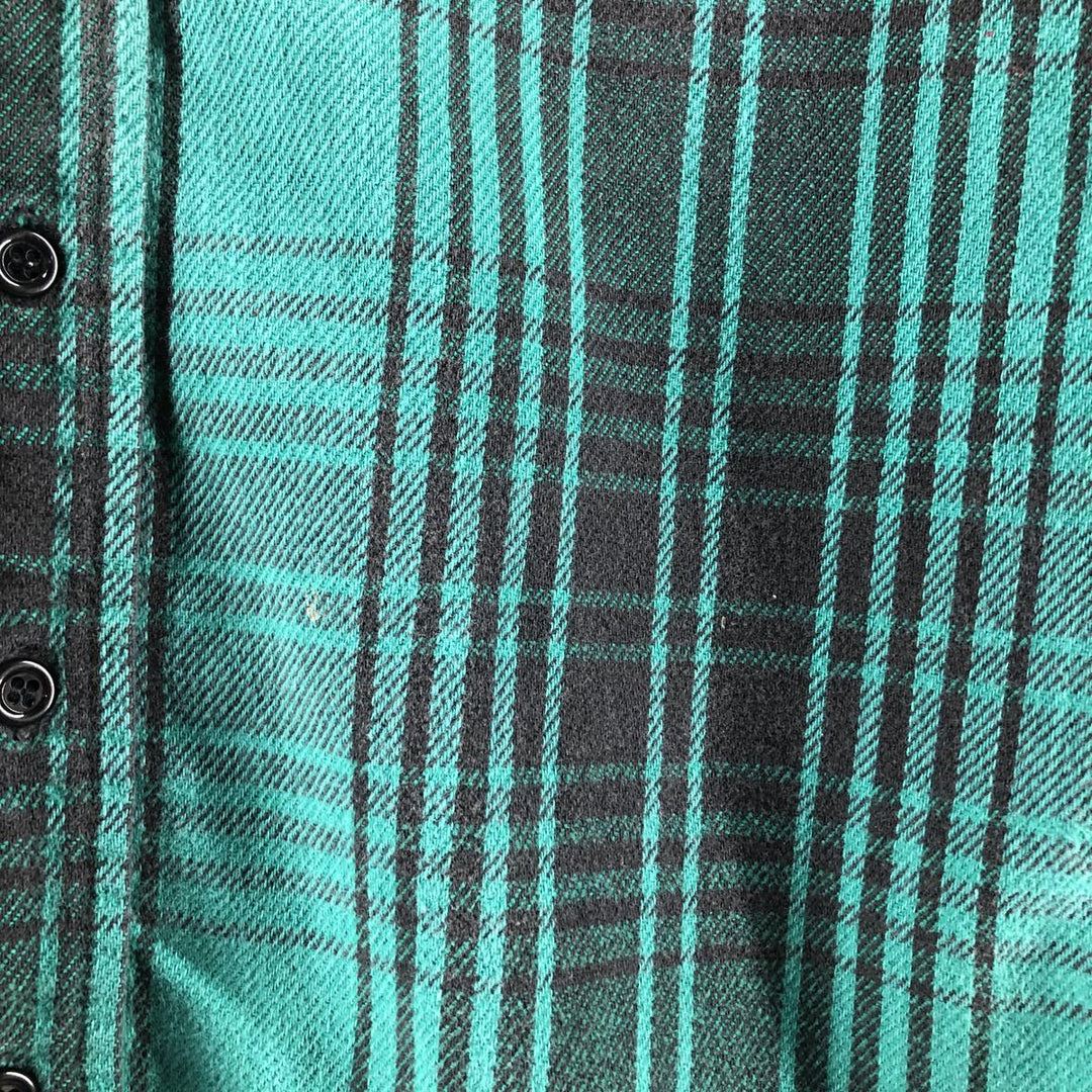 80'S Osh Kosh Ombre Check Long Sleeve Heavy Flannel Check Shirt Men's XXL Vintage /eaa500325
