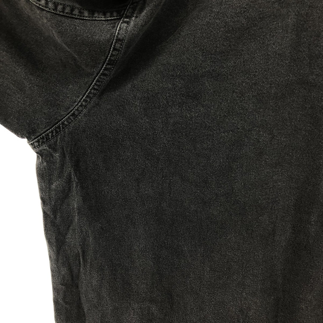 Levi's Long Sleeve Black Denim Shirt Men's XL Size / eaa500359