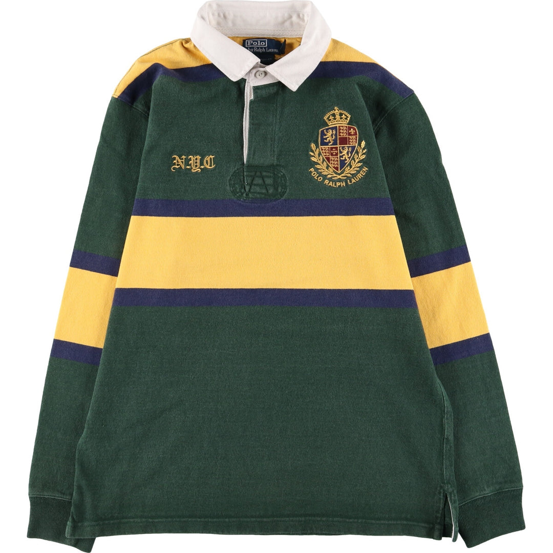 Ralph Lauren POLO by Ralph Lauren CUSTOM FIT long sleeve rugby shirt, men's L size / eaa500430