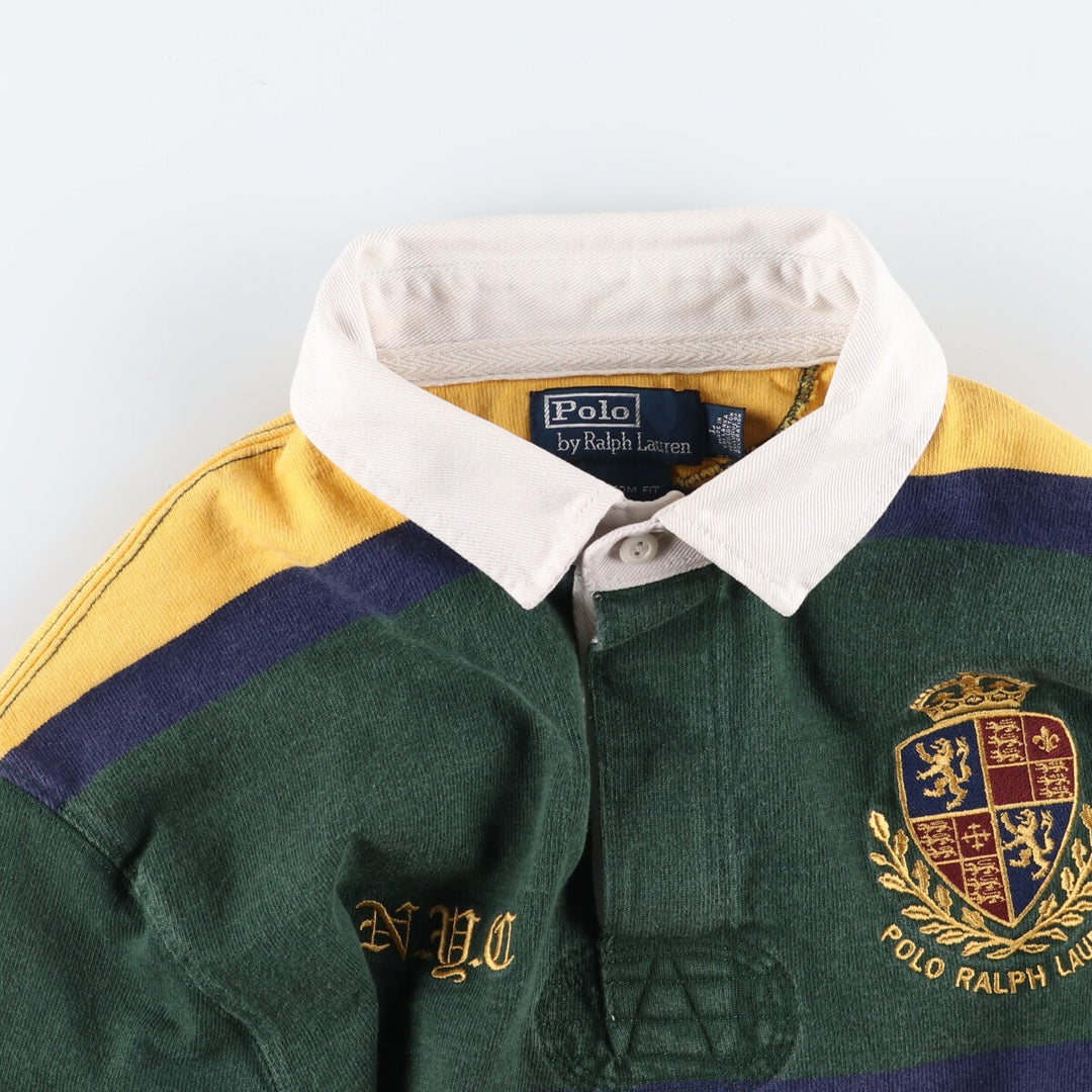 Ralph Lauren POLO by Ralph Lauren CUSTOM FIT long sleeve rugby shirt, men's L size / eaa500430