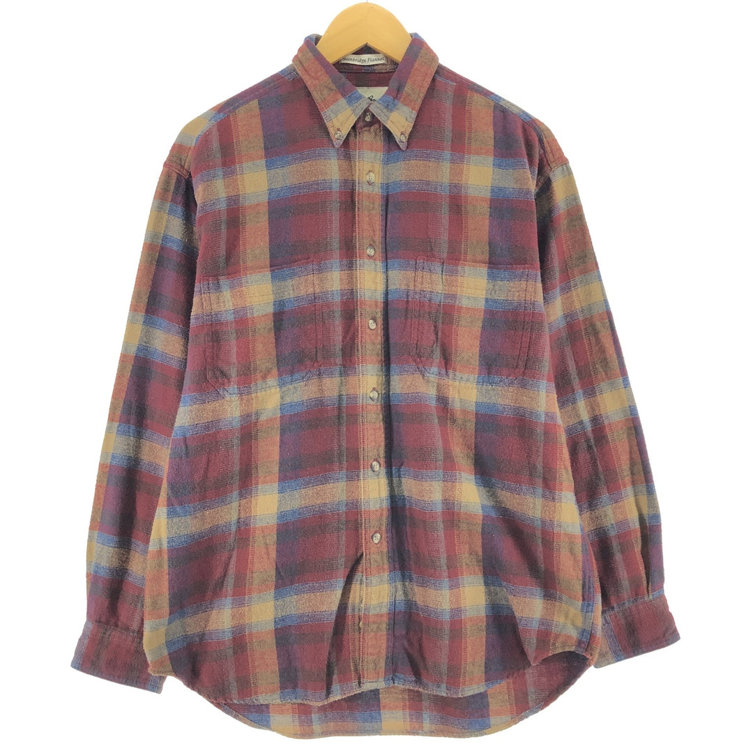 Eddie Bauer Bainbridge Flannel Long Sleeve Button-Down Flannel Check Shirt Men's Medium / eaa500436