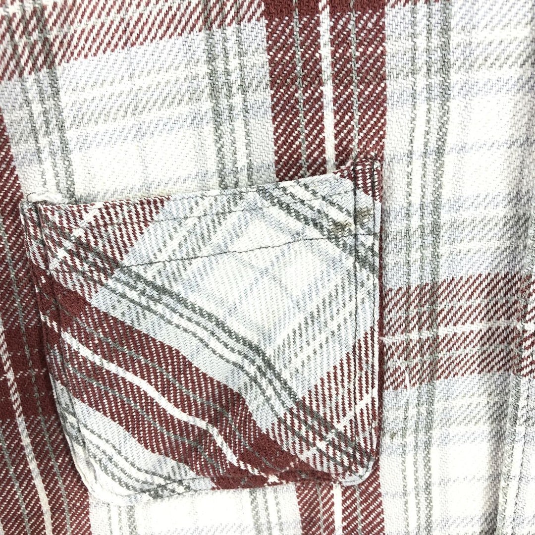 90'S BIG MAC Long Sleeve Flannel Check Shirt Men's Size L Vintage /eaa500442