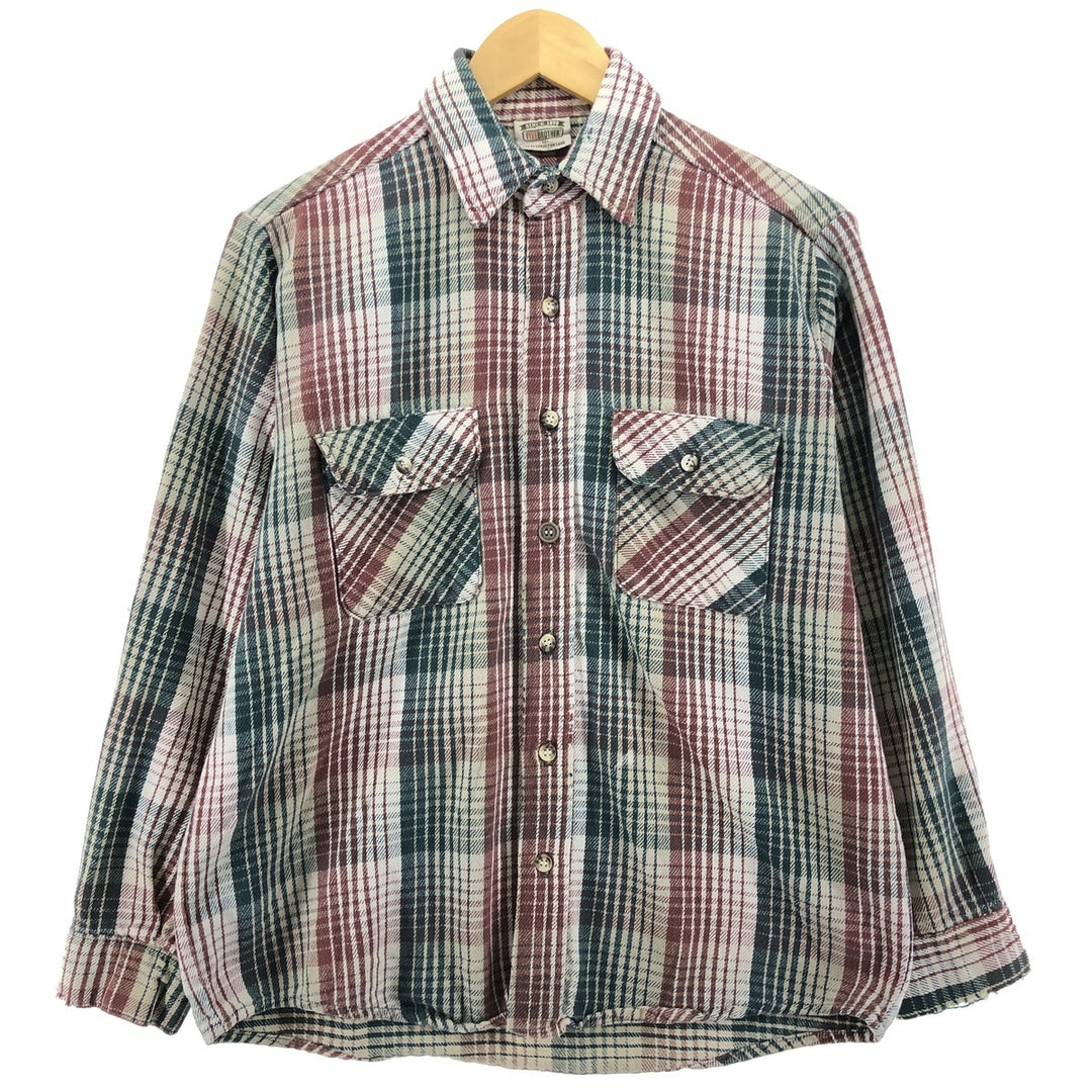 90'S Five Brother Long Sleeve Flannel Check Shirt Men's Medium Vintage /eaa500445