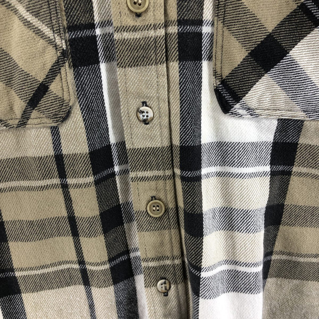 1980'S St. John's Bay Big Mac Flannel long sleeve flannel check shirt made in the USA, size L for men / eaa500450