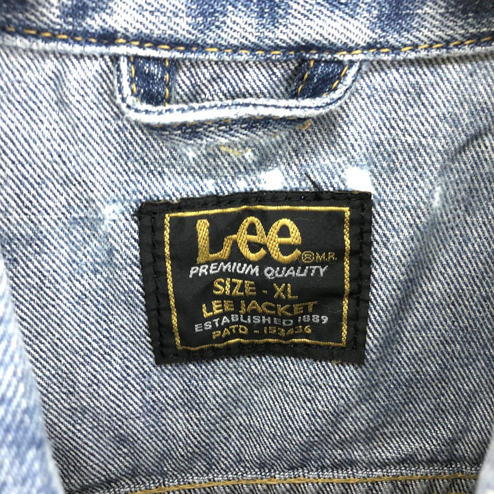 80'S Lee denim jacket, G-jacket, men's XL size, vintage /eaa500465