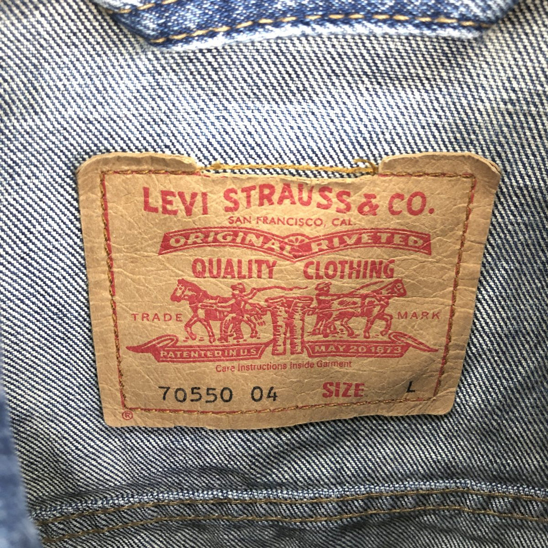 Levi's 70550 04 Euro Model Denim Jacket G-Jean Men's L equivalent /eaa500469