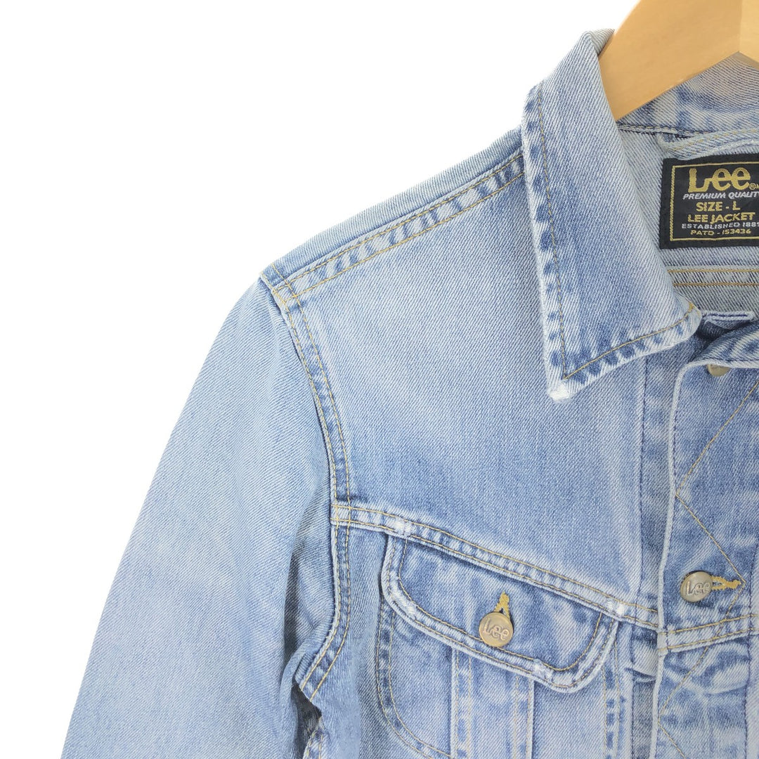 80'S Lee denim jacket, denim jacket, men's size L, vintage / eaa500470