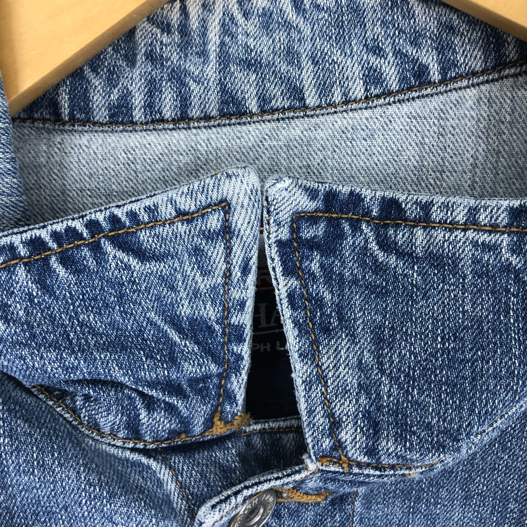 90'S Ralph Lauren CHAPS denim jacket, denim jacket, men's size L / eaa500472
