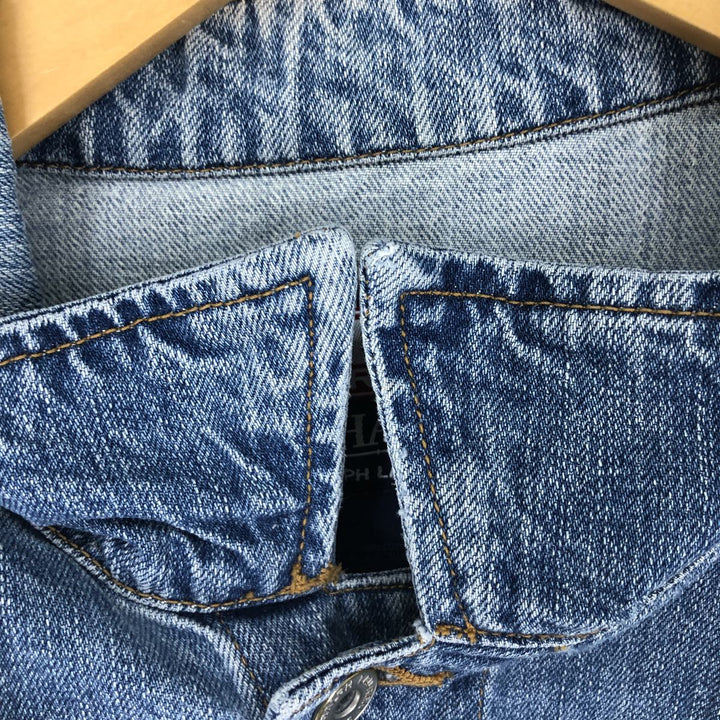 90'S Ralph Lauren CHAPS denim jacket, denim jacket, men's size L / eaa500472
