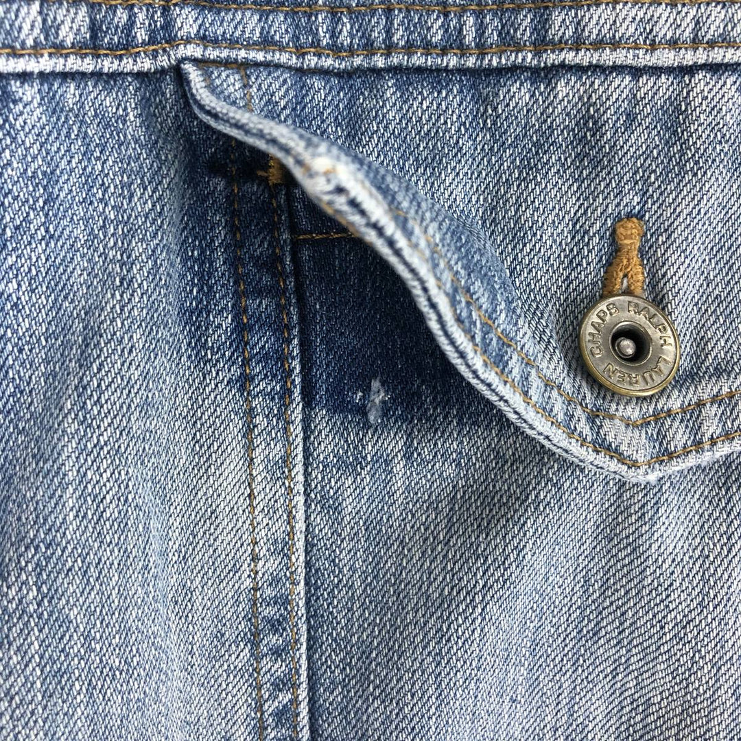 90'S Ralph Lauren CHAPS denim jacket, denim jacket, men's size L / eaa500472