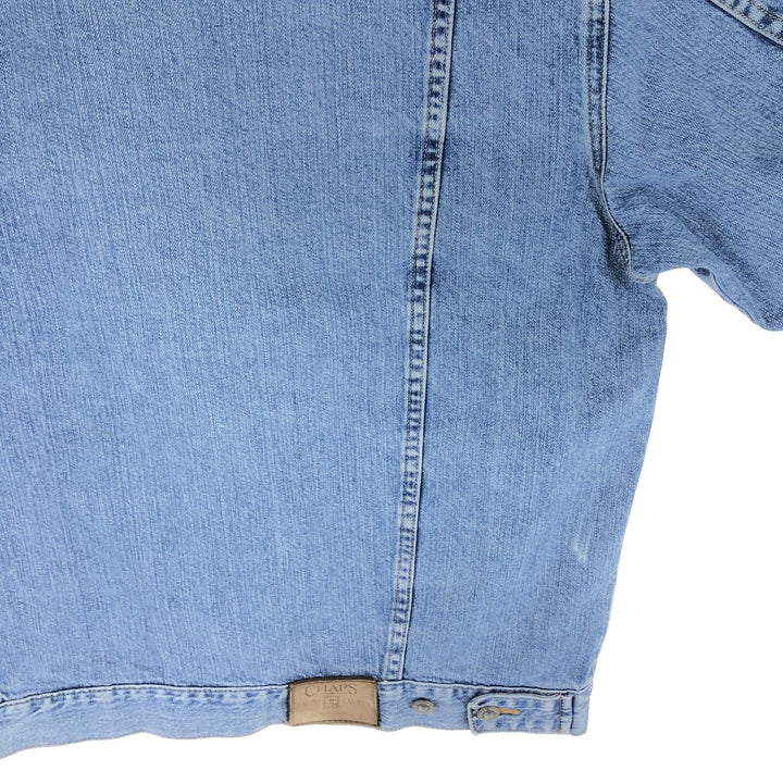 90'S Ralph Lauren CHAPS denim jacket, denim jacket, men's size L / eaa500472