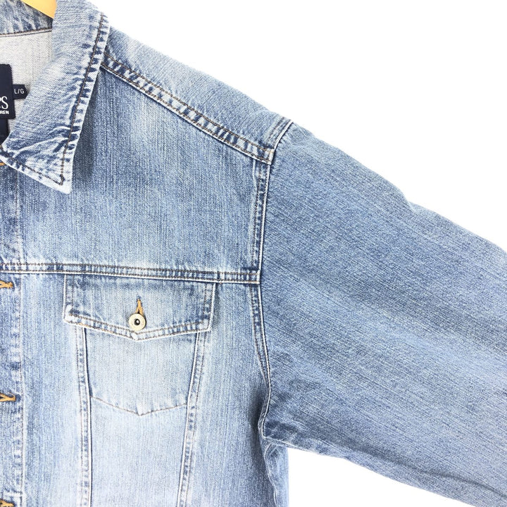 90'S Ralph Lauren CHAPS denim jacket, denim jacket, men's size L / eaa500472