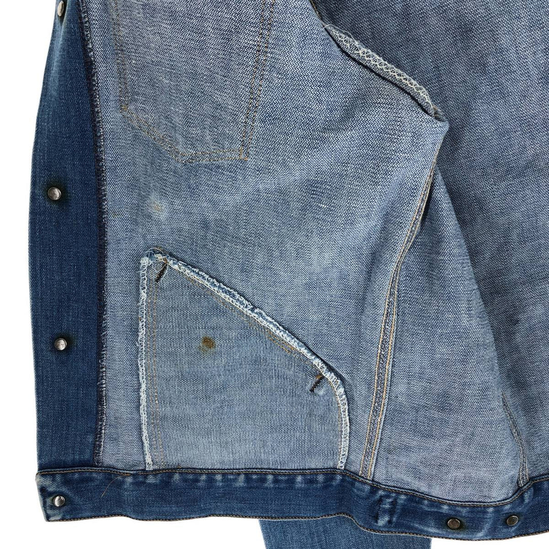 Vintage 80'S Wrangler NO-FAULT DENIMS denim jacket, denim jacket, made in USA, men's size S / eaa500475