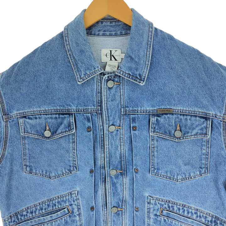 90'S Calvin Klein JEANS denim jacket, denim jacket, men's size M, vintage / eaa500478