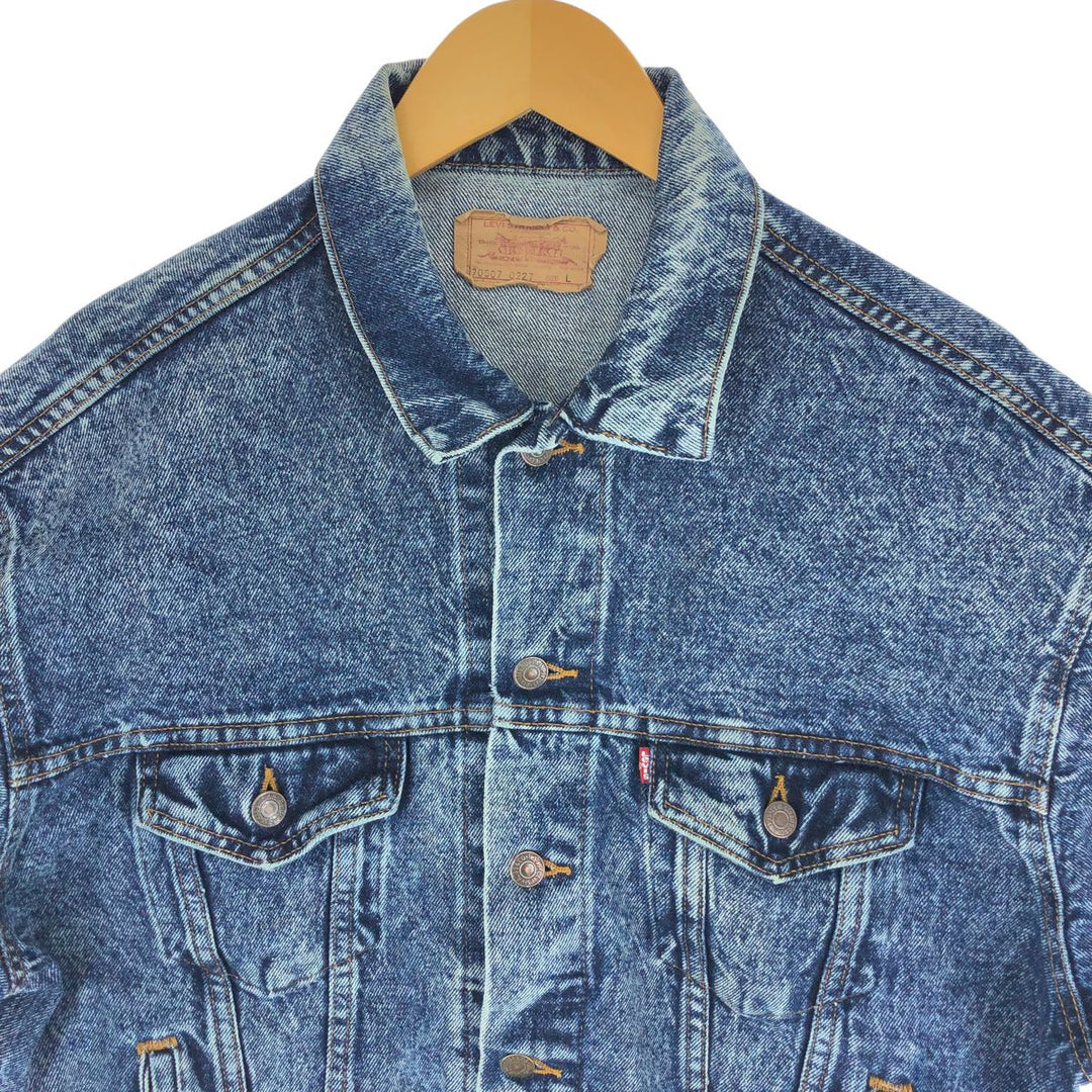 Levi's 70507-0227 Chemical Wash Denim Jacket, Made in USA, Men's L size /eaa500481