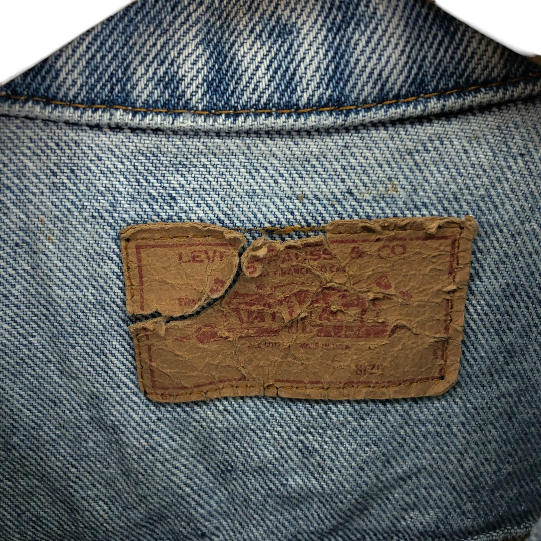 80'S Levi's denim jacket, denim jacket, made in USA, men's size M, vintage / eaa500483