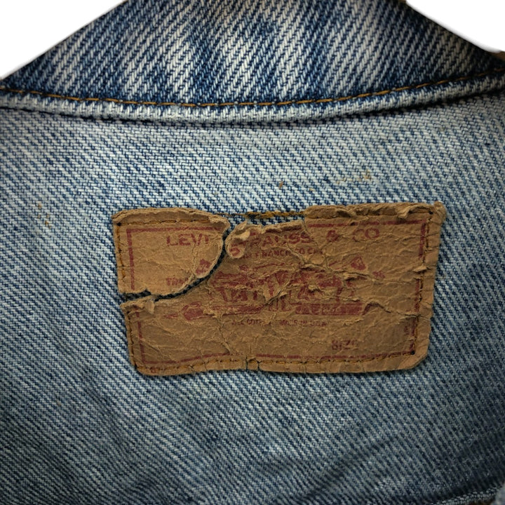 80'S Levi's denim jacket, denim jacket, made in USA, men's size M, vintage / eaa500483