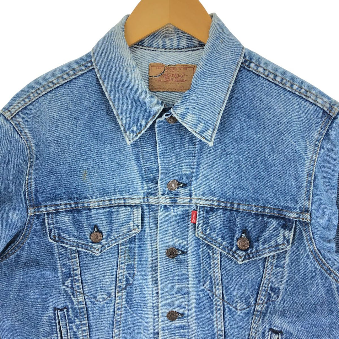 80'S Levi's denim jacket, denim jacket, made in USA, men's size M, vintage / eaa500483