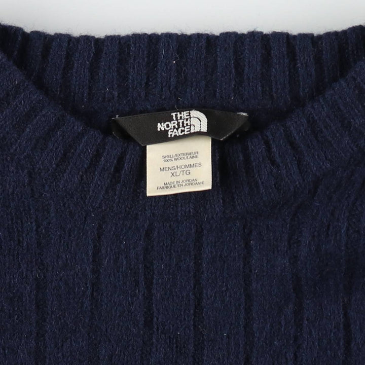 THE NORTH FACE Ribbed wool knit sweater for men, equivalent to XL / eaa500554