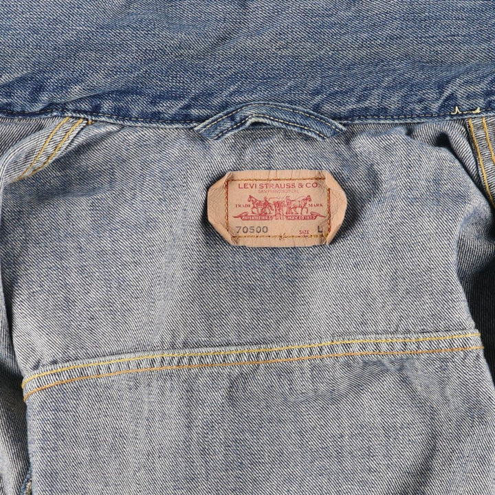 Levi's 70500 Euro Model Denim Jacket, G-Jean, Men's L size / eaa500607