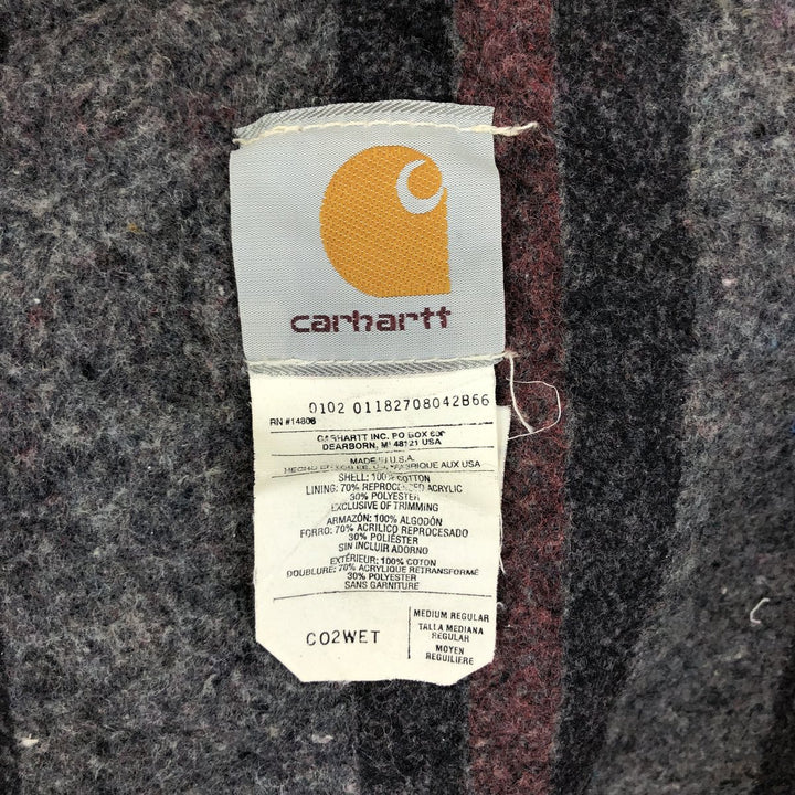 00'S Carhartt Michigan Chore Coat Duck Coverall Made in USA Men's M size /eaa500630