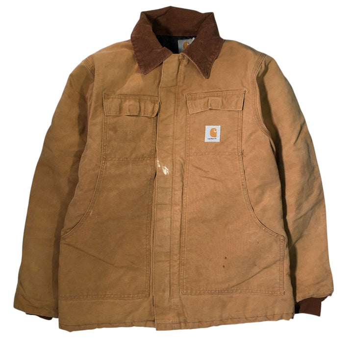 80s-90'S Carhartt Traditional Coat Duck Work Jacket Made in USA Men's L Size Vintage /eaa500635