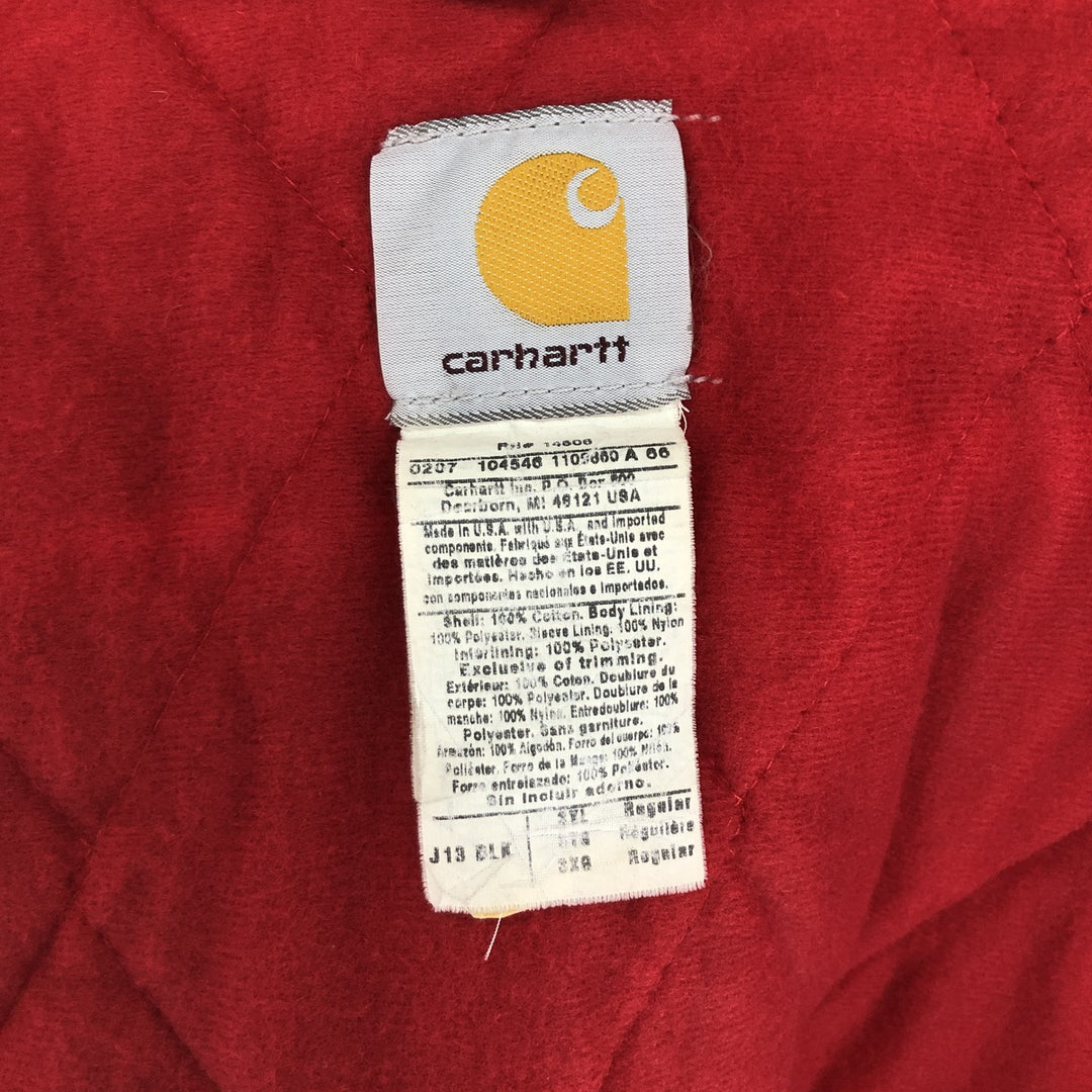 Big size 00'S Carhartt Santa Fe Jacket Duck Work Jacket Made in USA Men's XXXL equivalent /eaa500640