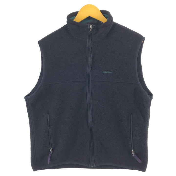 90'S Patagonia Synchilla Vest 25182 Fleece Vest Made in USA Men's L Size Full Zip Vintage /eaa500651