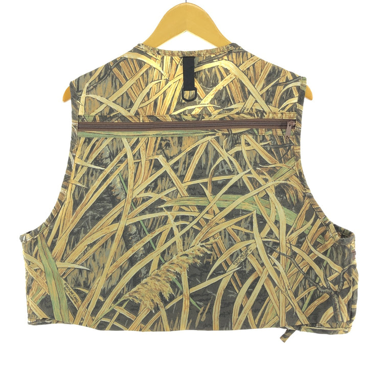 IDEAL Camouflage Pattern Real Tree Camo Fishing Vest Made in USA Men's L size /eaa500663