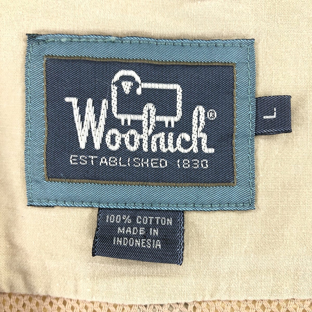 90s~ WOOLRICH Safari Vest Men's Size L Vintage /eaa500665