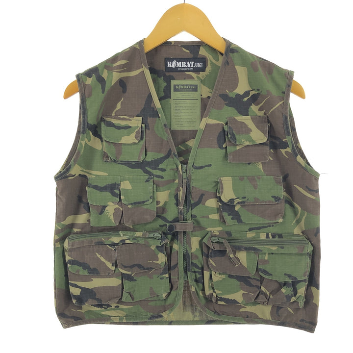 Civilian KOMBATUK Camouflage Pattern Woodland Camo Ripstop Tactical Vest Men's M equivalent /eaa500672