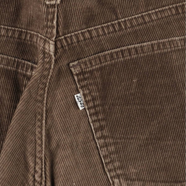 70'S Levi's 646-1529 Bell Bottom Corduroy Pants Women's Size L (w28) Vintage unknown brown type Vintage Second Hand